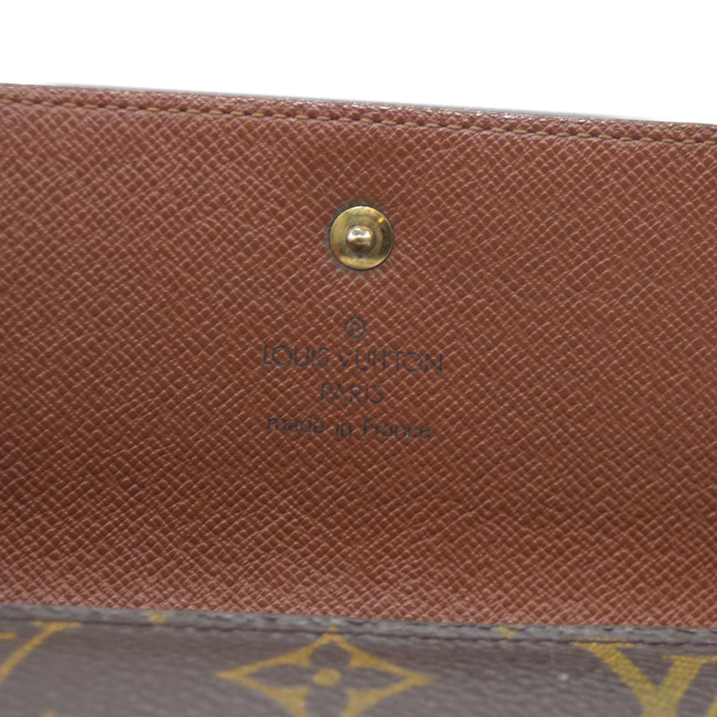 Louis Vuitton $720 Monogram Porte Tresor International Trifold Long Wallet TH0030 2000