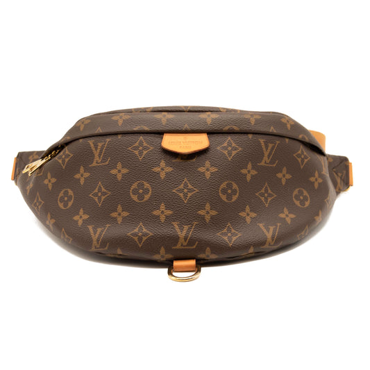 USED Louis Vuitton Bumbag Brown Monogram Canvas Messenger Bag Fanny Pack
