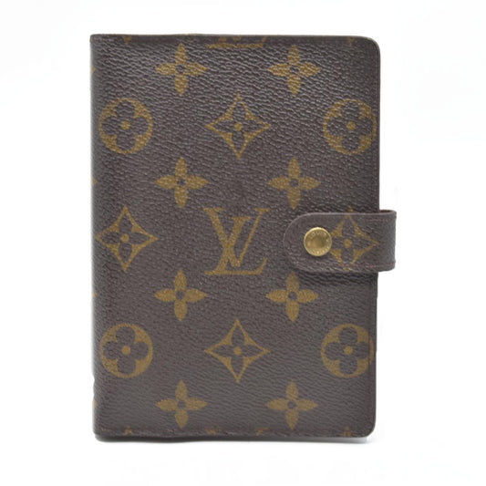 $505 Louis Vuitton Monogram Agenda PM Notebook Cover Brown SP1010