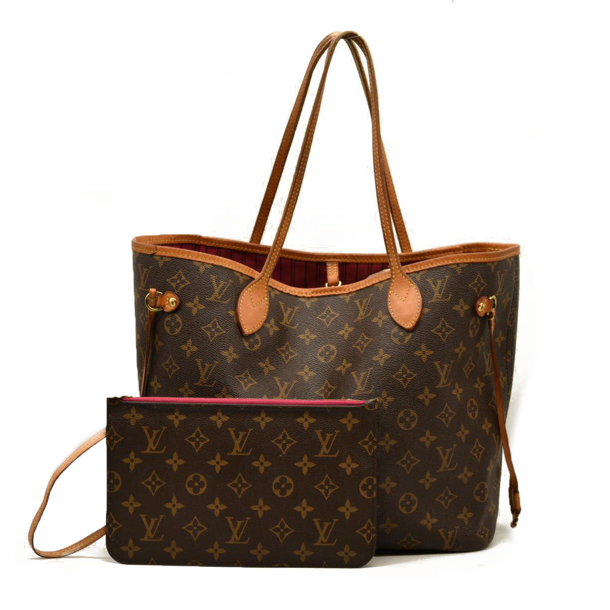 Louis Vuitton  Monogram Neverfull MM Fuchsia SD3136