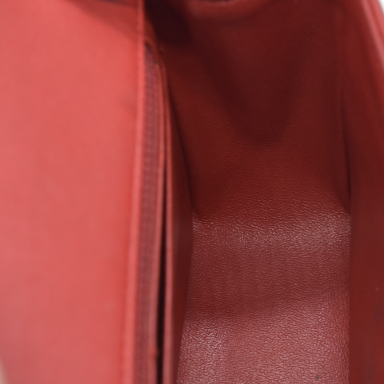 $5200 Chanel Classic Mini Square Flap Bag Red