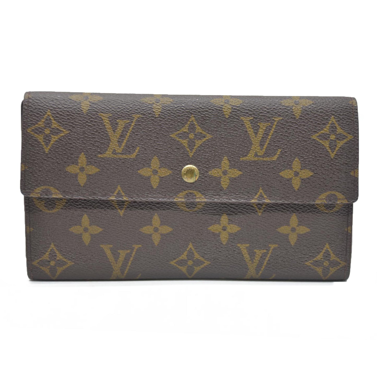 AUCTION $725 Louis Vuitton Monogram Porte Tresor International Trifold Long Wallet TH0956