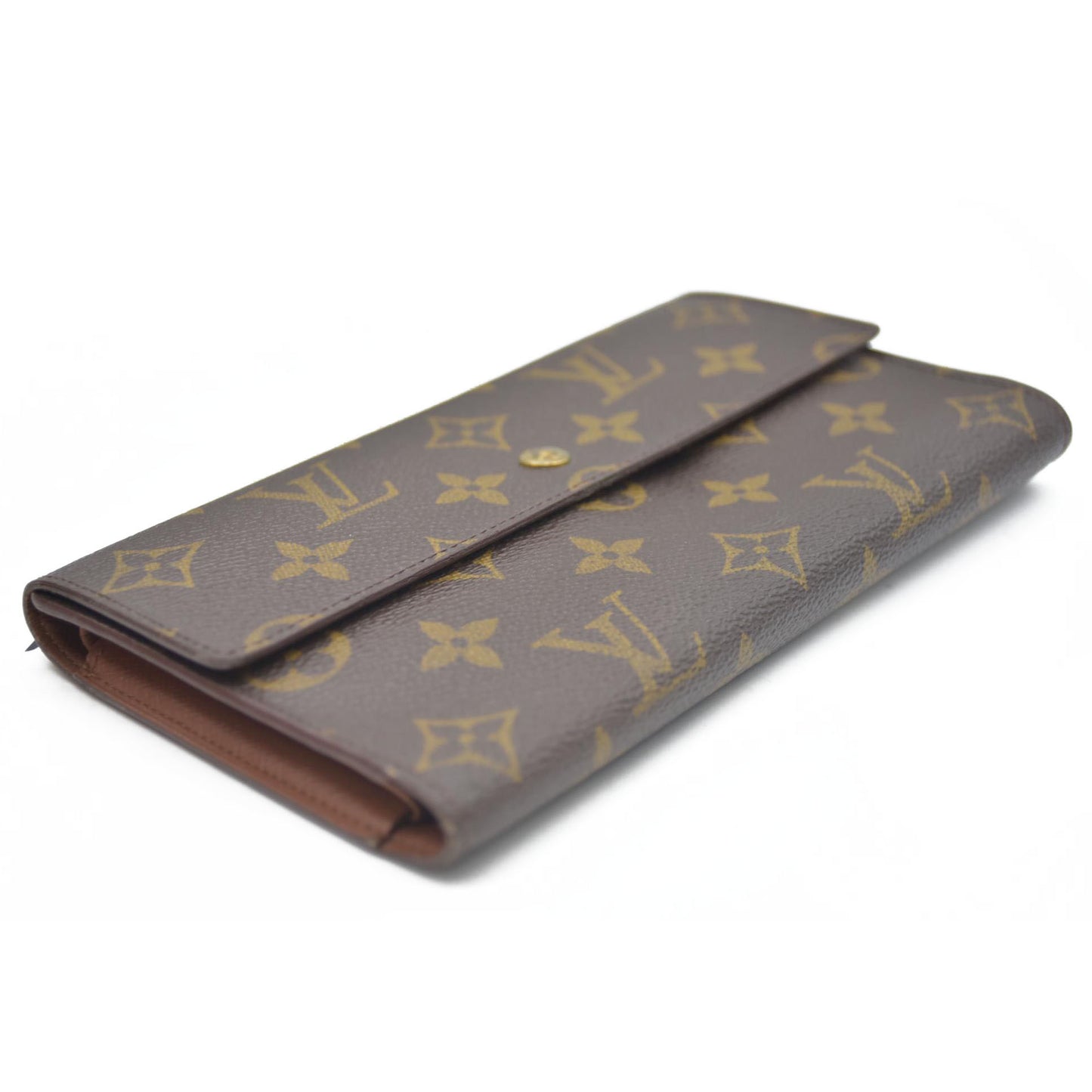 AUCTION $725 Louis Vuitton Monogram Porte Tresor International Trifold Long Wallet TH0956