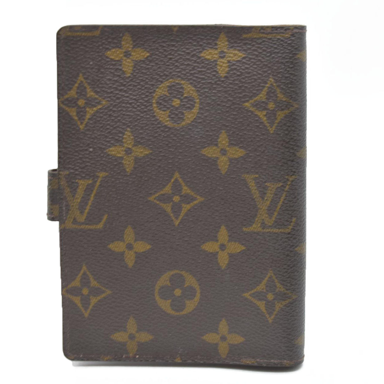 $505  Louis Vuitton Monogram Agenda PM Notebook Cover Brown CA0969