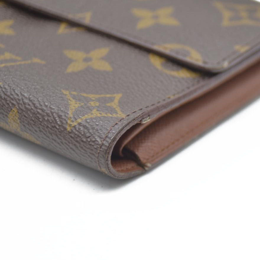 AUCTION $725 Louis Vuitton Monogram Porte Tresor International Trifold Long Wallet TH0956