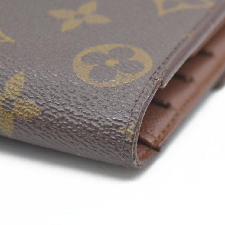 AUCTION $725 Louis Vuitton Monogram Porte Tresor International Trifold Long Wallet TH0956