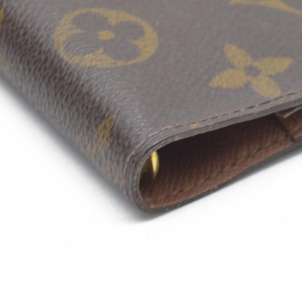 $505  Louis Vuitton Monogram Agenda PM Notebook Cover Brown CA0969
