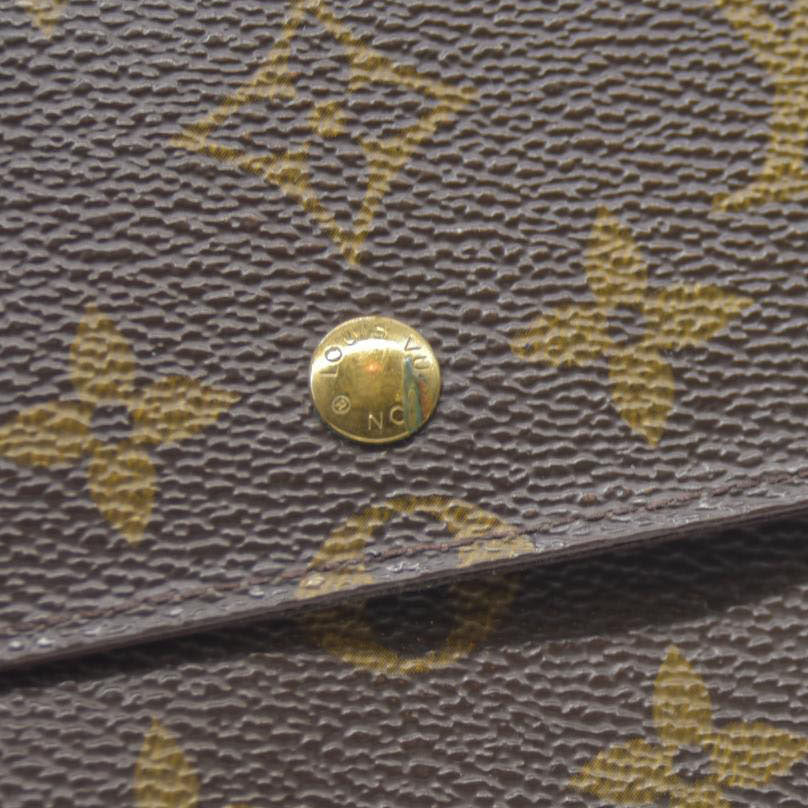 AUCTION $725 Louis Vuitton Monogram Porte Tresor International Trifold Long Wallet TH0956