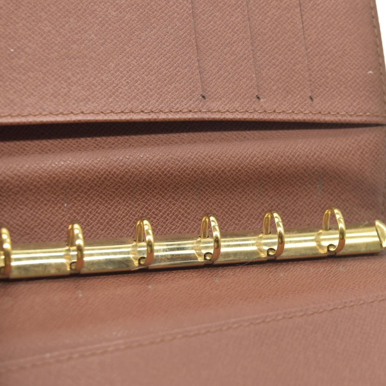 $505  Louis Vuitton Monogram Agenda PM Notebook Cover Brown CA0969