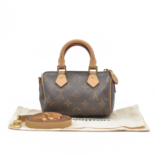 $1960 2022 Louis Vuitton Monogram Nano Speedy Bandouliere TY3212