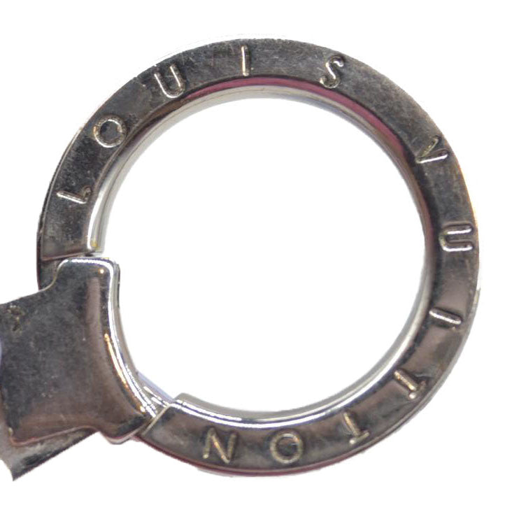 $320 Louis Vuitton Silver Dimension Key Holder and Bag Charm LE0150