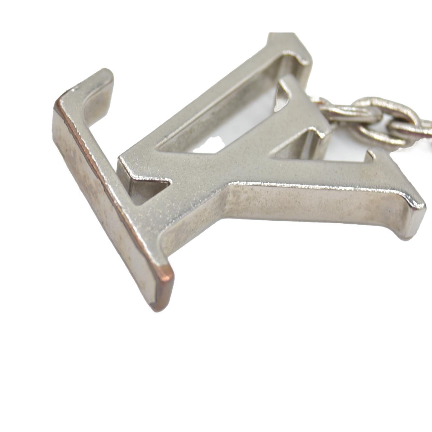 $320 Louis Vuitton Silver Dimension Key Holder and Bag Charm LE0150