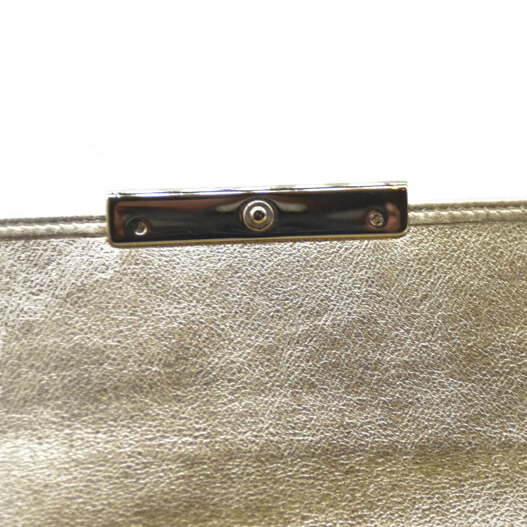 Must de Cartier $750 Love Collection Leather Bifold Long Wallet Gold/7BH0231