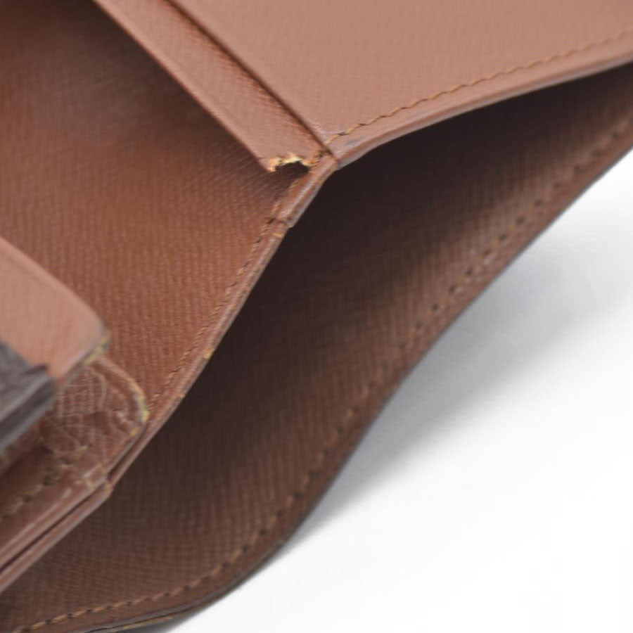 $560 Louis Vuitton Monogram Porte Monnaie Billets Tresor Bifold Wallet RA1906