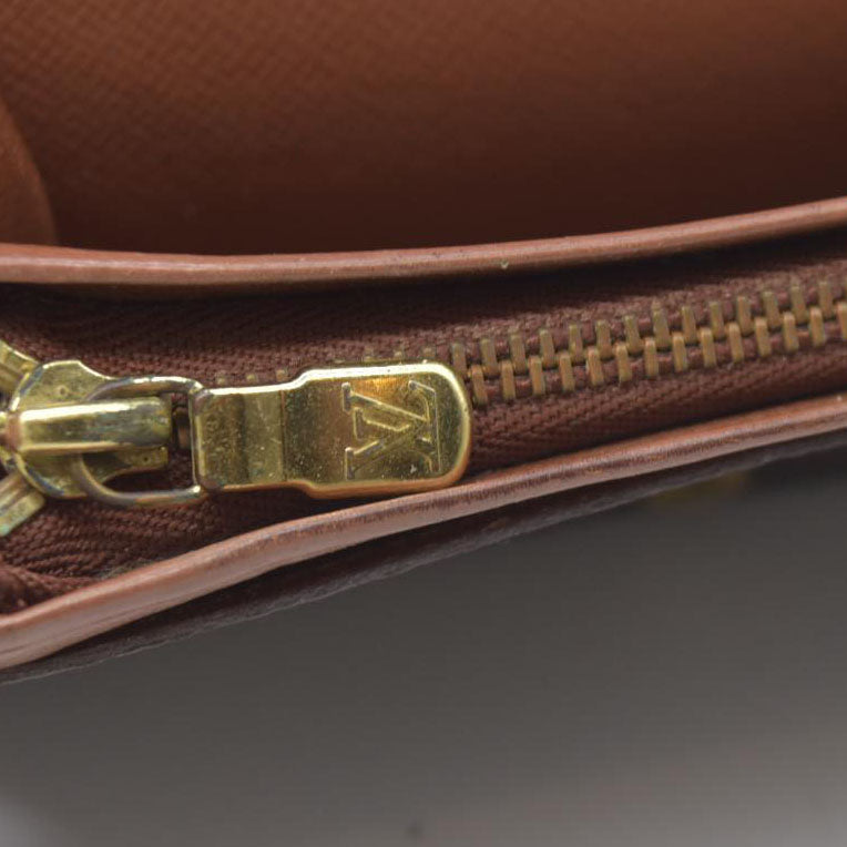 $560 Louis Vuitton Monogram Porte Monnaie Billets Tresor Bifold Wallet RA1906