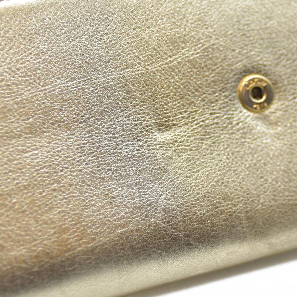 Must de Cartier $750 Love Collection Leather Bifold Long Wallet Gold/7BH0231