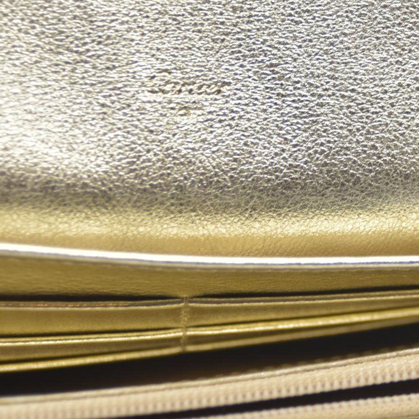 Must de Cartier $750 Love Collection Leather Bifold Long Wallet Gold/7BH0231