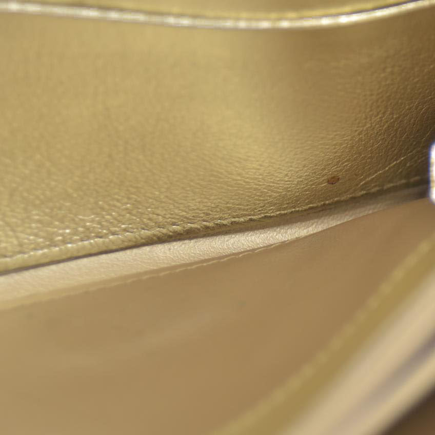 Must de Cartier $750 Love Collection Leather Bifold Long Wallet Gold/7BH0231