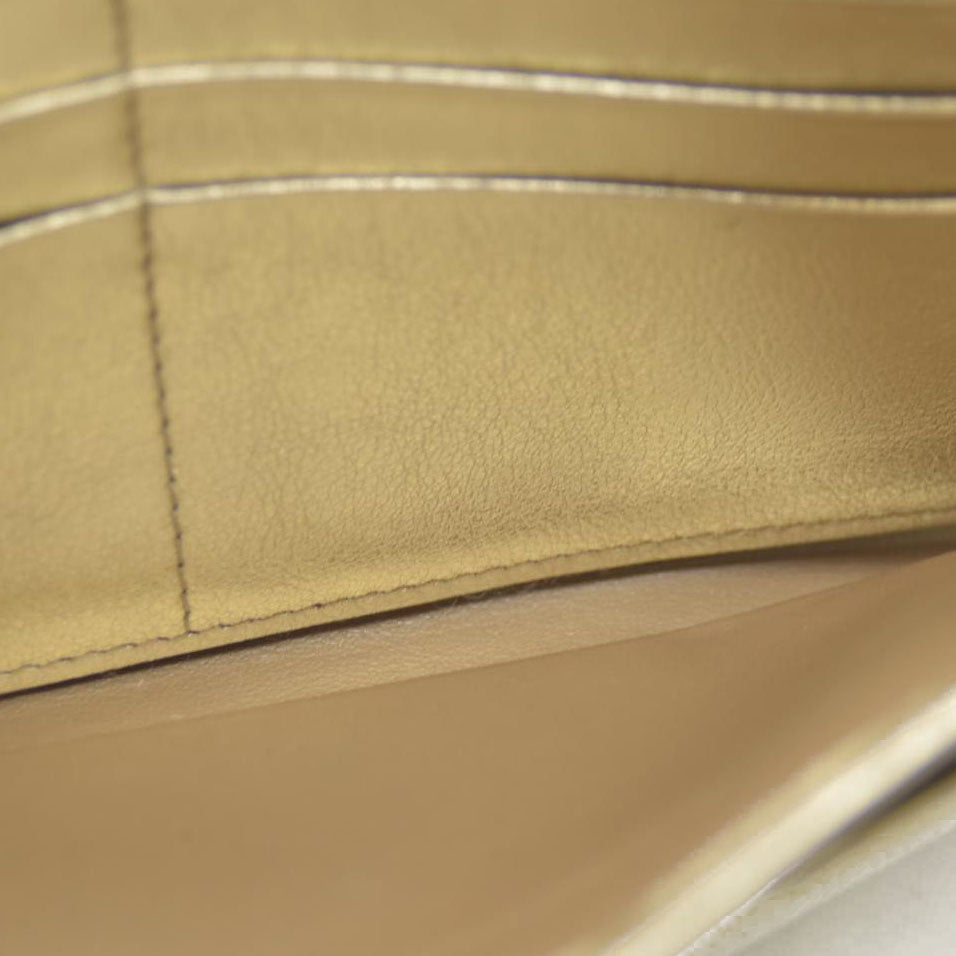 Must de Cartier $750 Love Collection Leather Bifold Long Wallet Gold/7BH0231