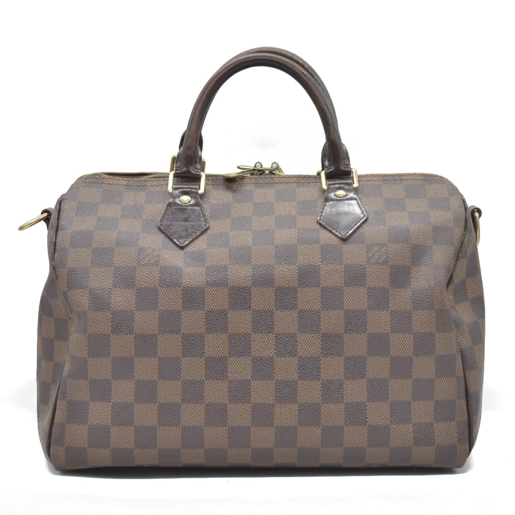 $2040 2012 Louis Vuitton Bandouliere Speedy 30 Damier Ebene SP2182