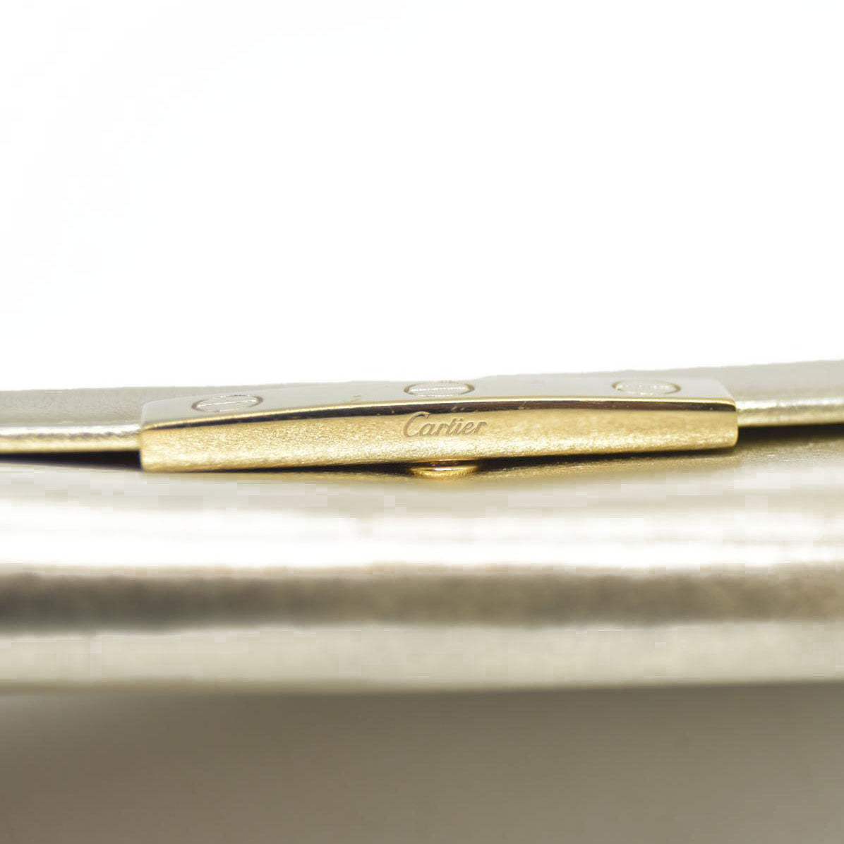 Must de Cartier $750 Love Collection Leather Bifold Long Wallet Gold/7BH0231