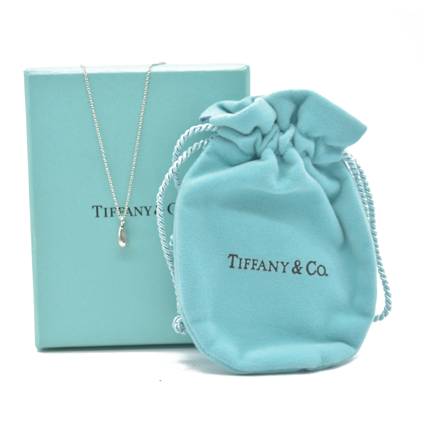 $280 Tiffany & Co Elsa Peretti Teardrop Pendant 7 mm