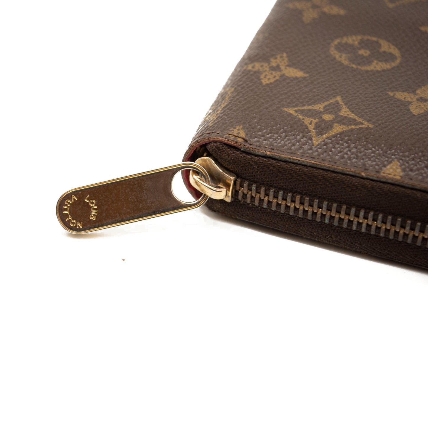 Louis Vuitton Monogram V Zippy Wallet Grenade Pink