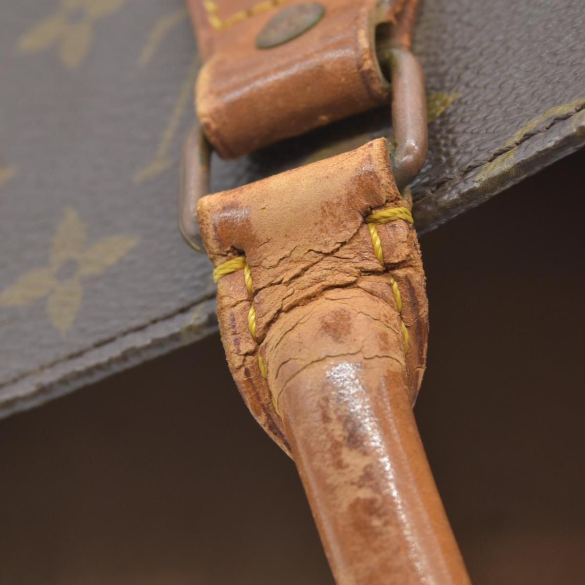 $1340 Louis Vuitton LV Hand Bag Sac Plat Brown Monogram