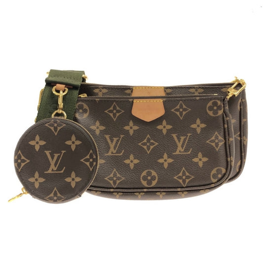 LOUIS VUITTON Multi Pochette Accessoires Monogram Shoulder Bag M44813 Khaki Monogram Canvas Leather