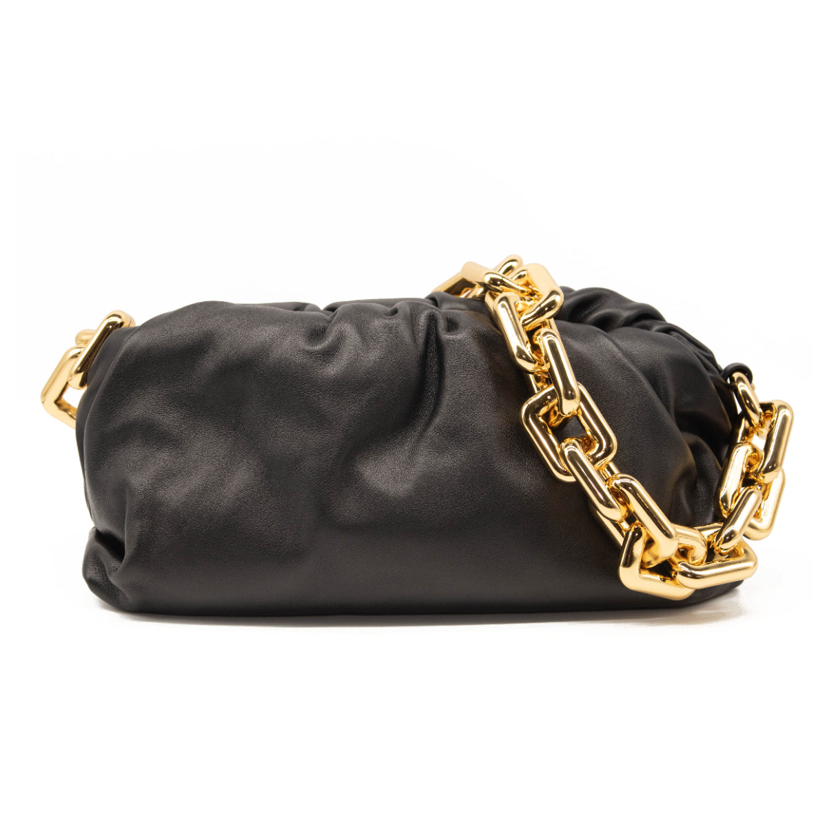 NEW $4100 Bottega Veneta Chain Pouch Leather Shoulder Bag