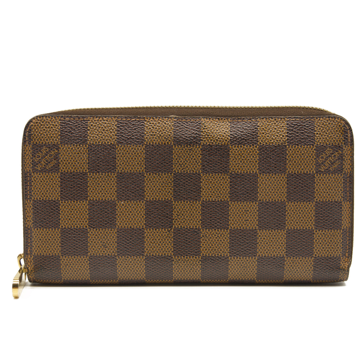 USED Louis Vuitton Damier Ebene Zippy Wallet