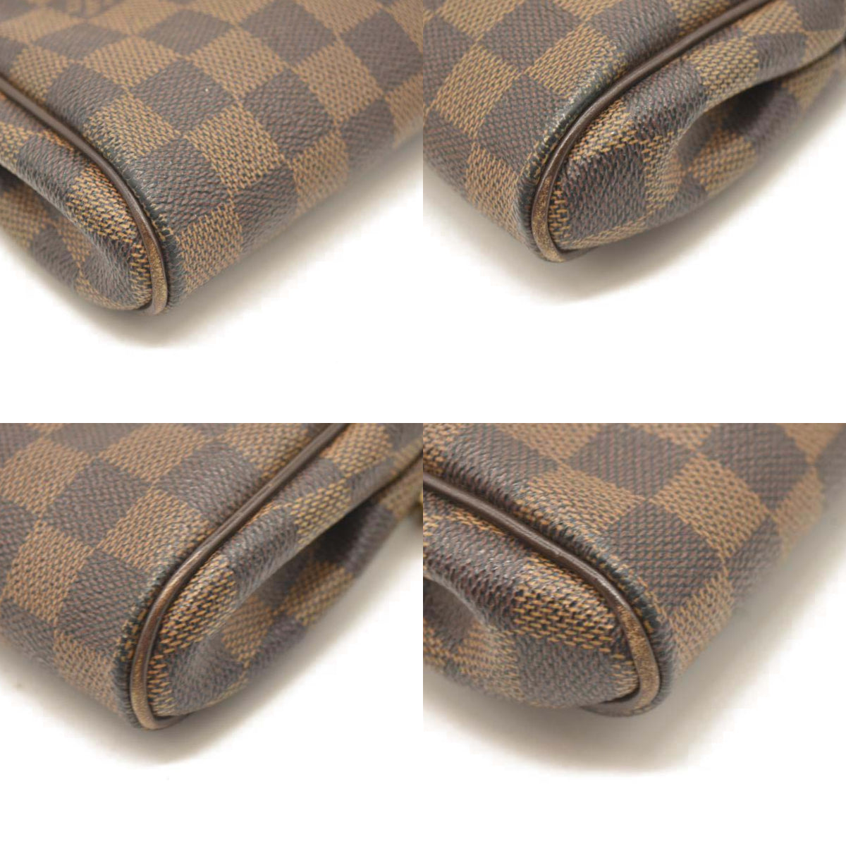 LOUIS VUITTON Damier Ebene Eva Clutch