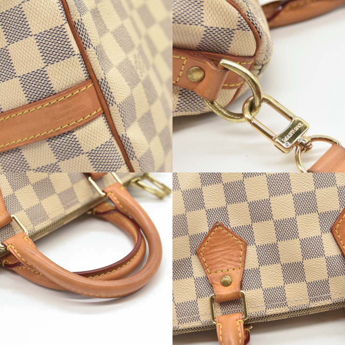 LOUIS VUITTON Damier Azur Speedy Bandouliere 25 DU1194