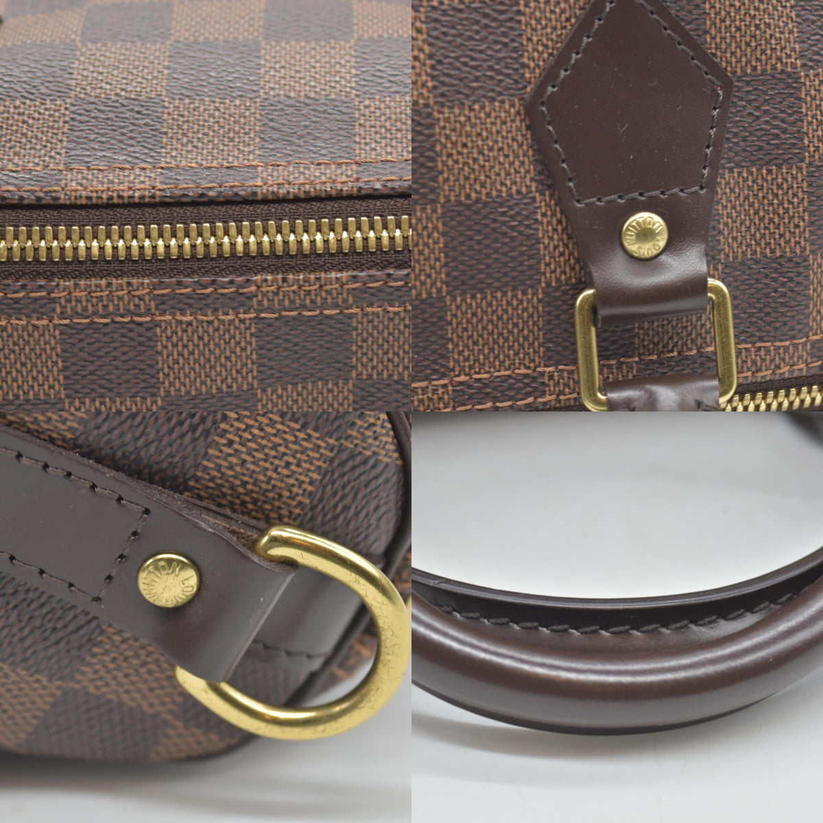 $2090 2013 Louis Vuitton  Damier Ebene Speedy Bandouliere 35 DU0193