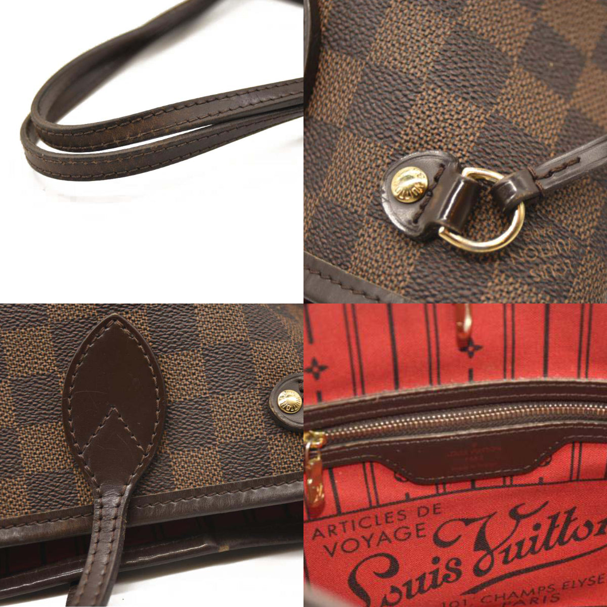 LOUIS VUITTON Damier Ebene Neverfull PM VI0151