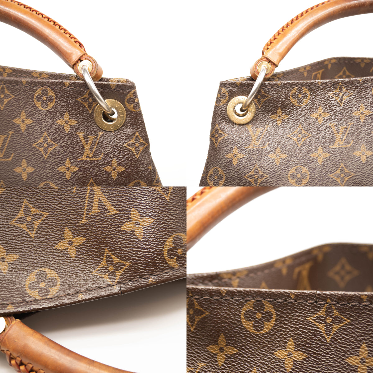 Louis Vuitton Artsy Mm Brown Monogram Canvas Hobo Bag - MyDesignerly