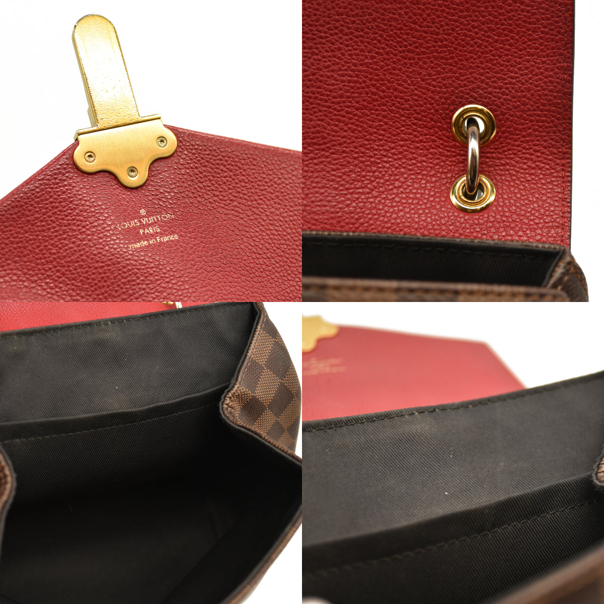 Louis Vuitton  Damier Ebene Clapton Backpack Scarlet SR4128