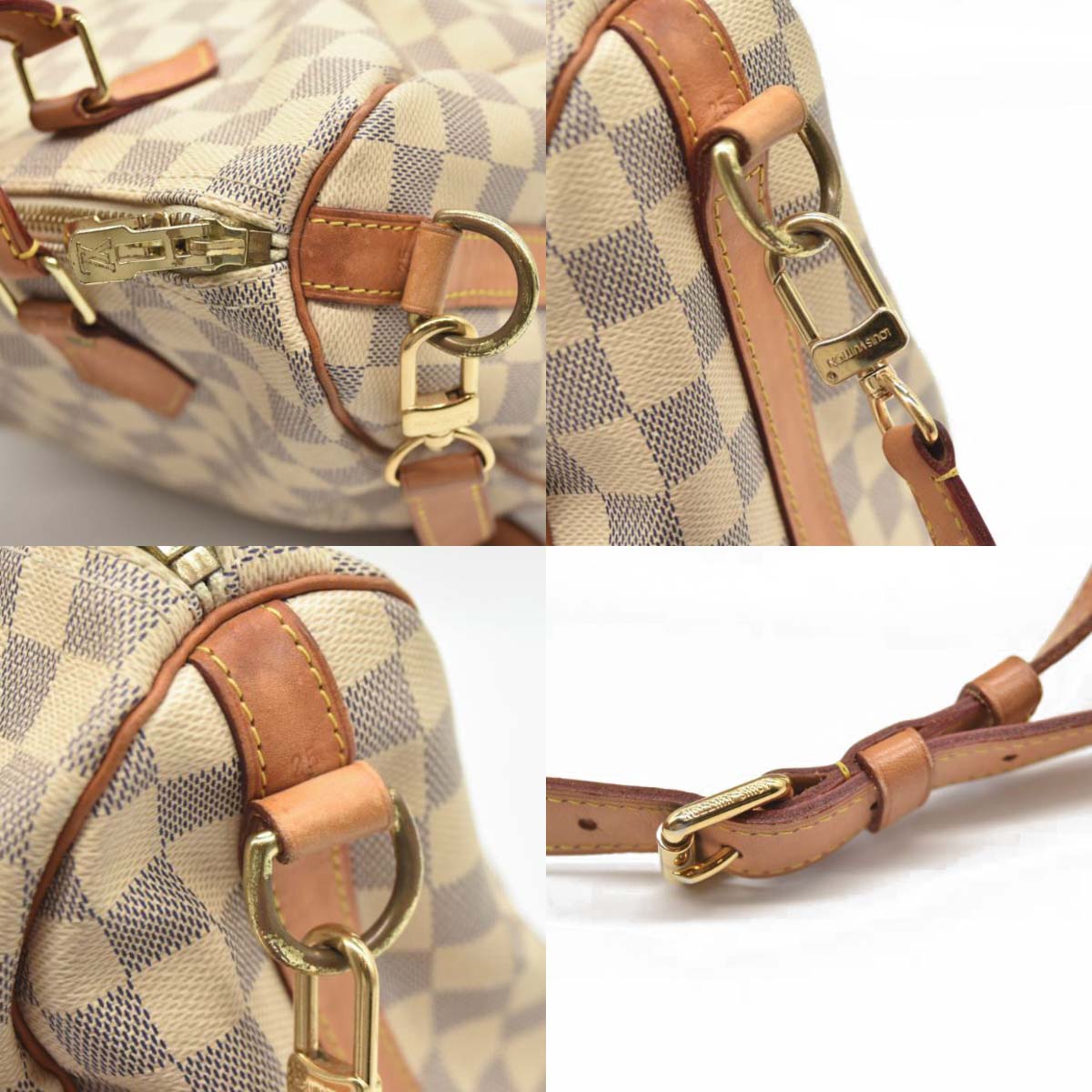 LOUIS VUITTON Damier Azur Speedy Bandouliere 25 DU1194
