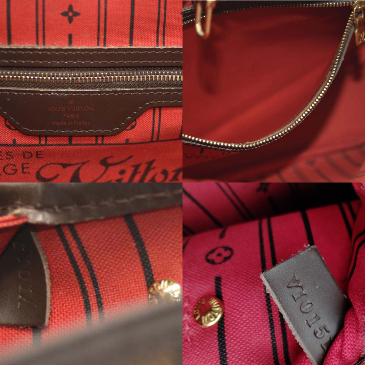 LOUIS VUITTON Damier Ebene Neverfull PM VI0151