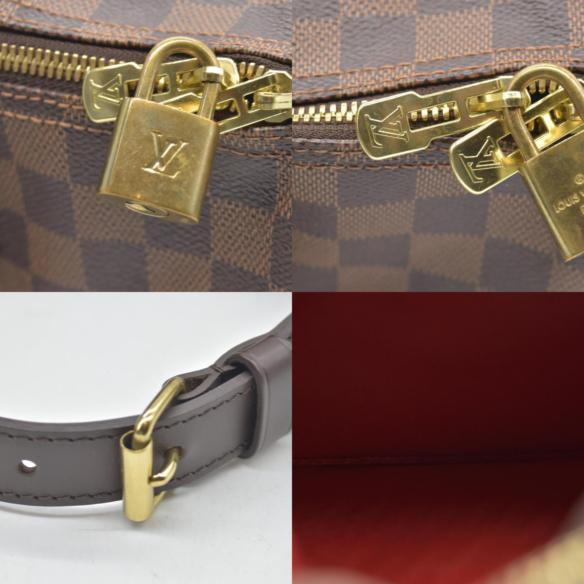 $2090 2013 Louis Vuitton  Damier Ebene Speedy Bandouliere 35 DU0193
