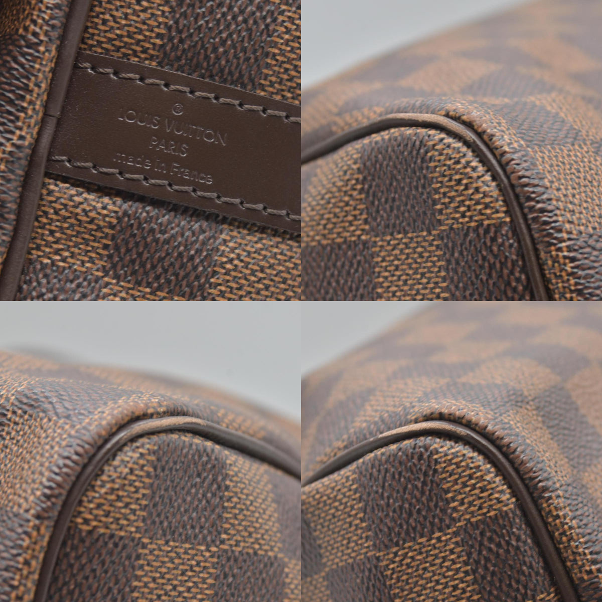 $2090 2013 Louis Vuitton  Damier Ebene Speedy Bandouliere 35 DU0193