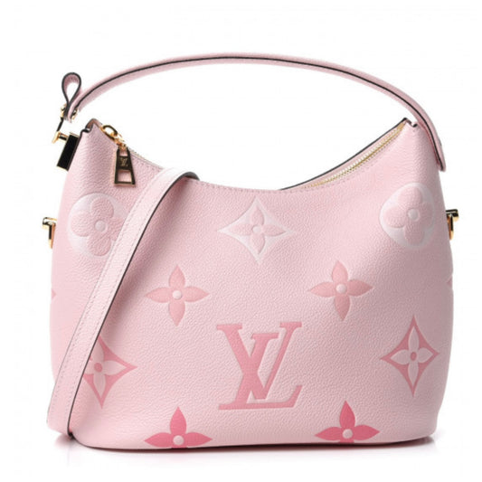 Louis Vuitton Empreinte Monogram Giant By The Pool Marshmallow Hobo PM Bouton De Rose