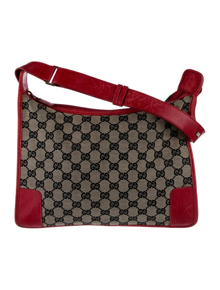Gucci  Vintage GG Canvas Shoulder Bag