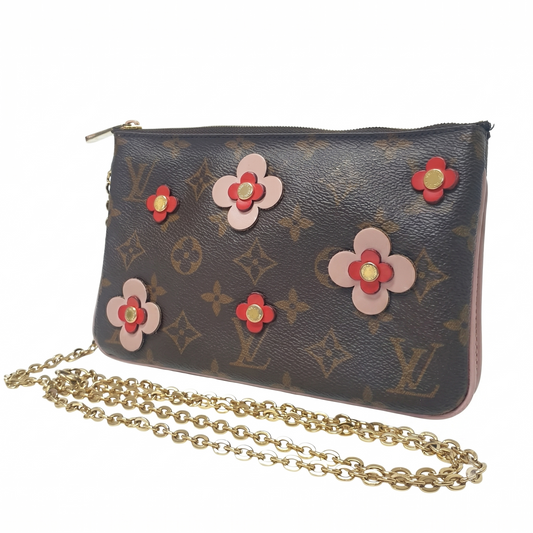 Louis Vuitton Pochette Double Zipper Flower Monogram GI0169