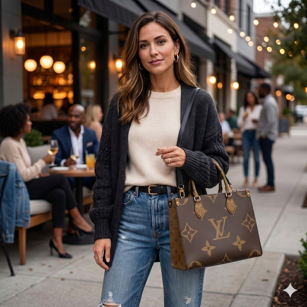 $3300 FN2270 2020 Louis Vuitton Reverse Monogram Giant Onthego MM
