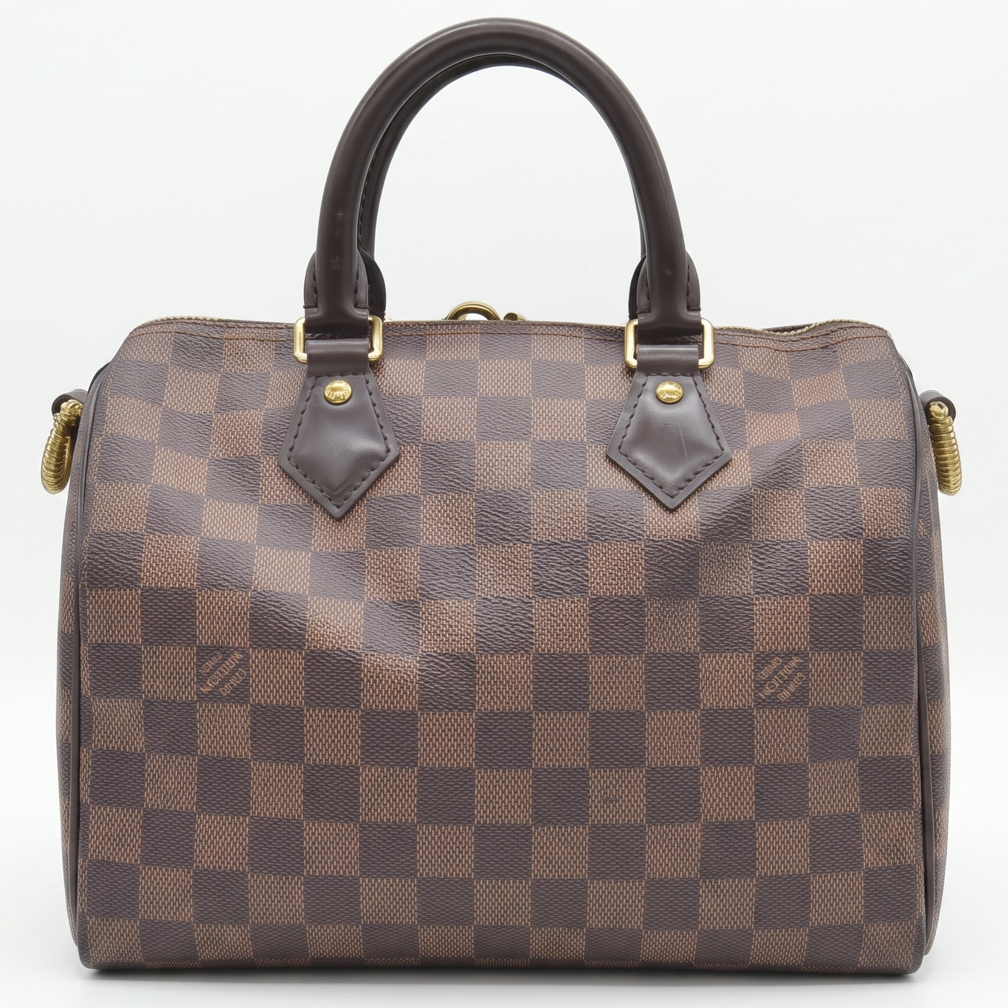 $1980 LOUIS VUITTON Damier Ebene Speedy Bandouliere 25 AA0221