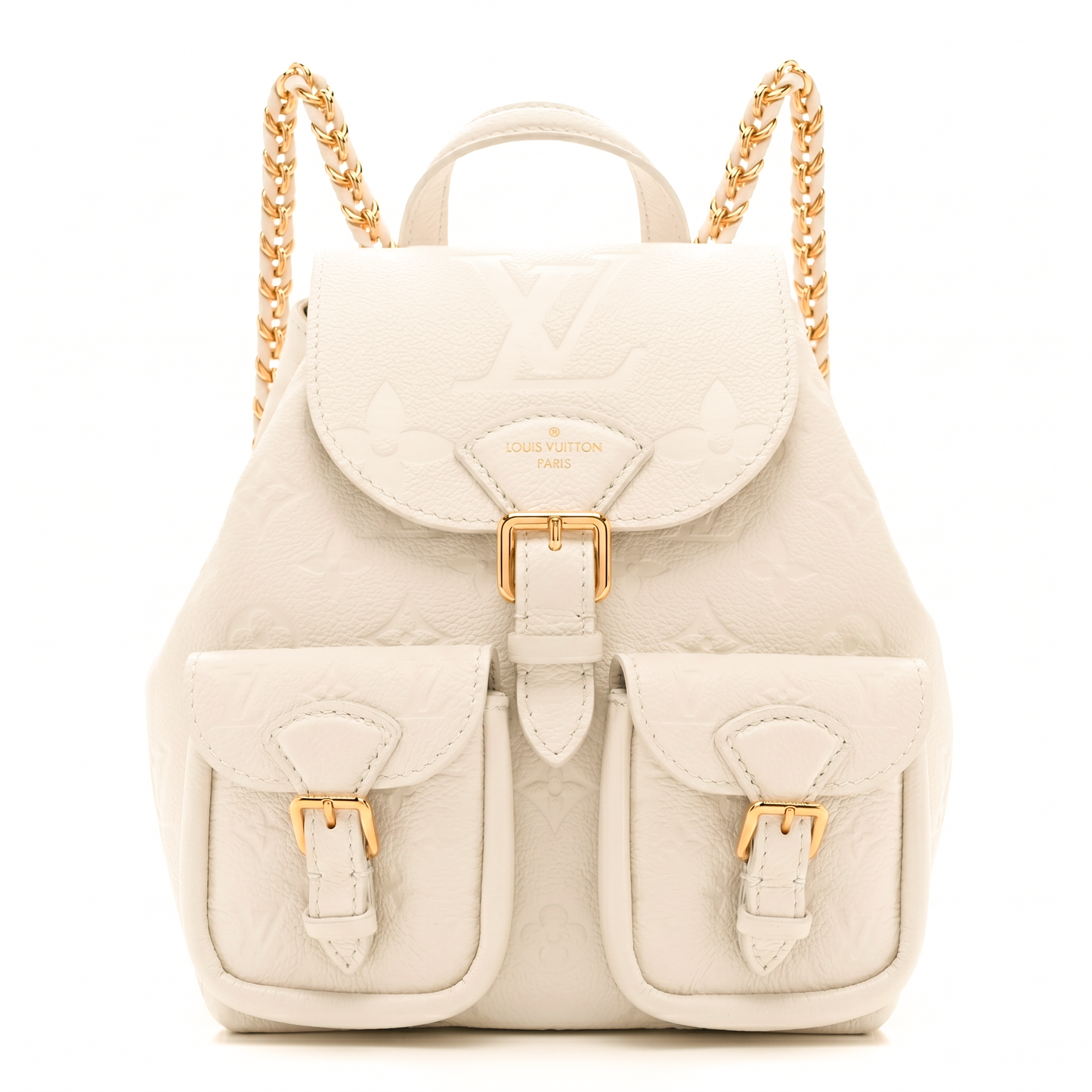 $3450 Louis Vuitton Empreinte Monogram Backup Backpack Cream