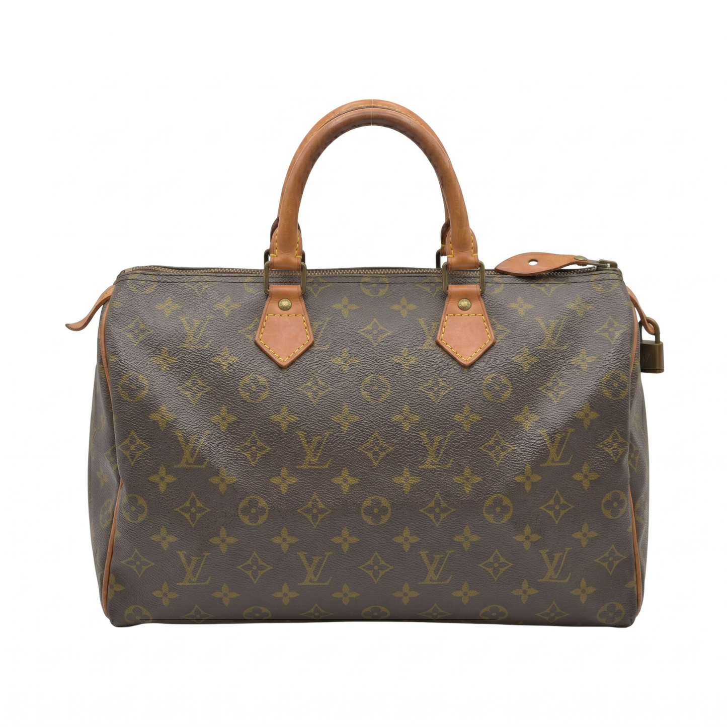 $1700 Louis Vuitton Monogram Speedy 35 SA