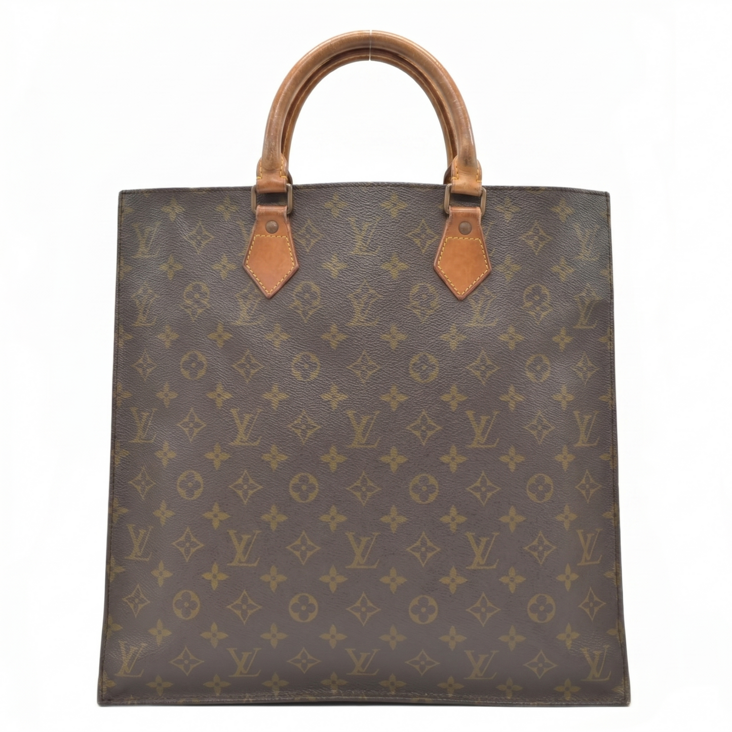 $1340 Louis Vuitton LV Hand Bag Sac Plat Brown Monogram
