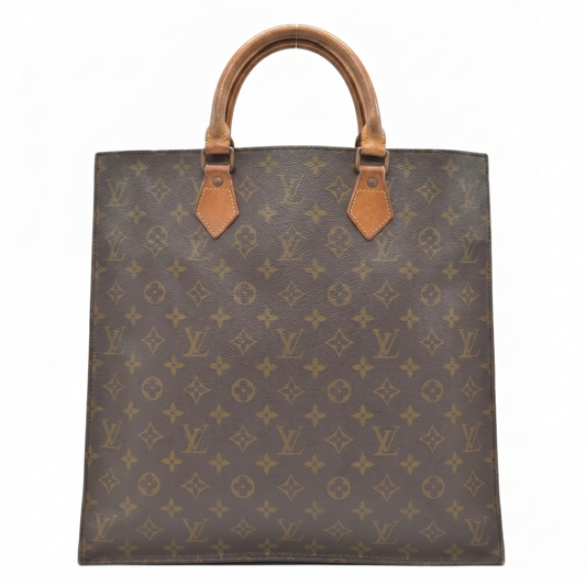 $1340 Louis Vuitton LV Hand Bag Sac Plat Brown Monogram